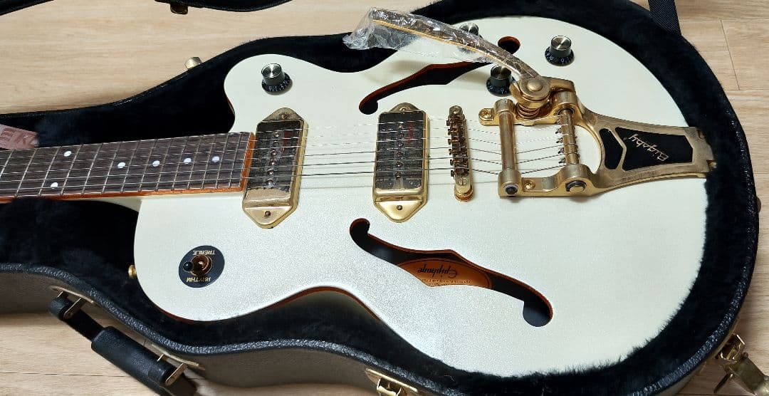 エピフォン 限定生産 WILDKAT ワイルドキャット ホワイト ハードケース