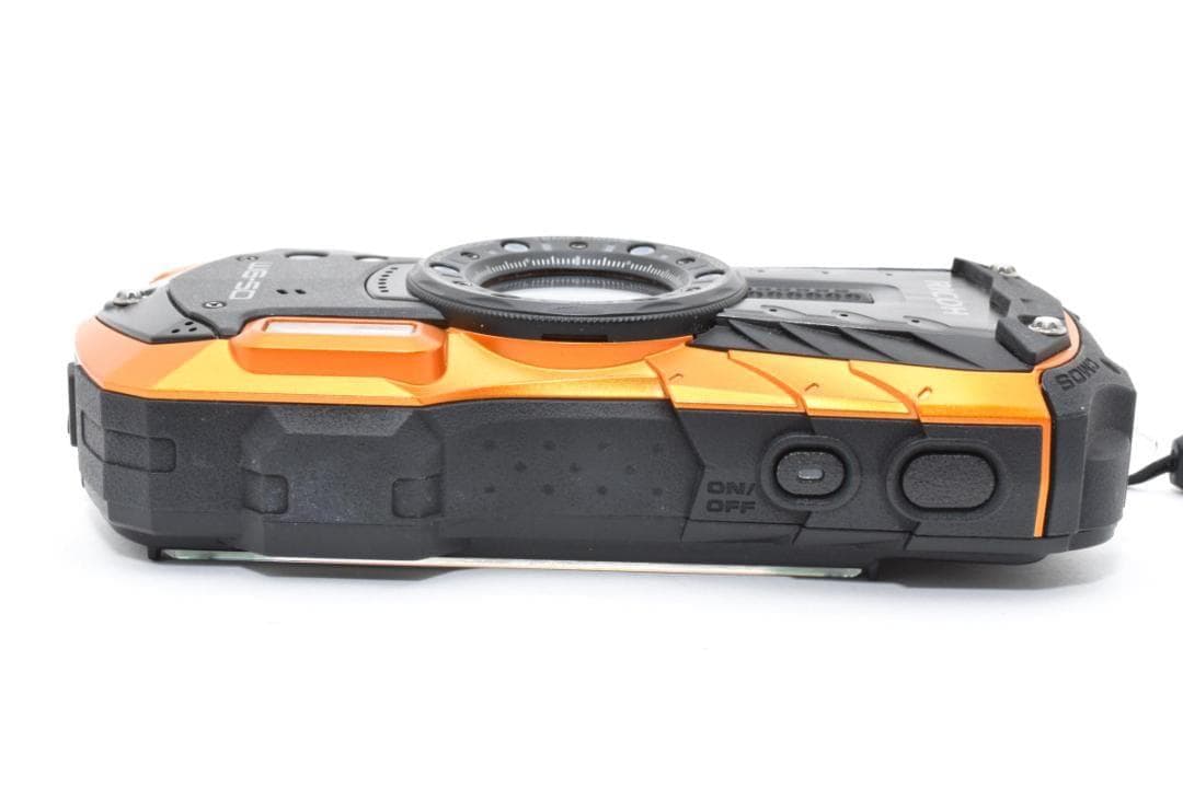 ショット数少 RICOH WG-50 防水 オレンジ デジタルカメラ