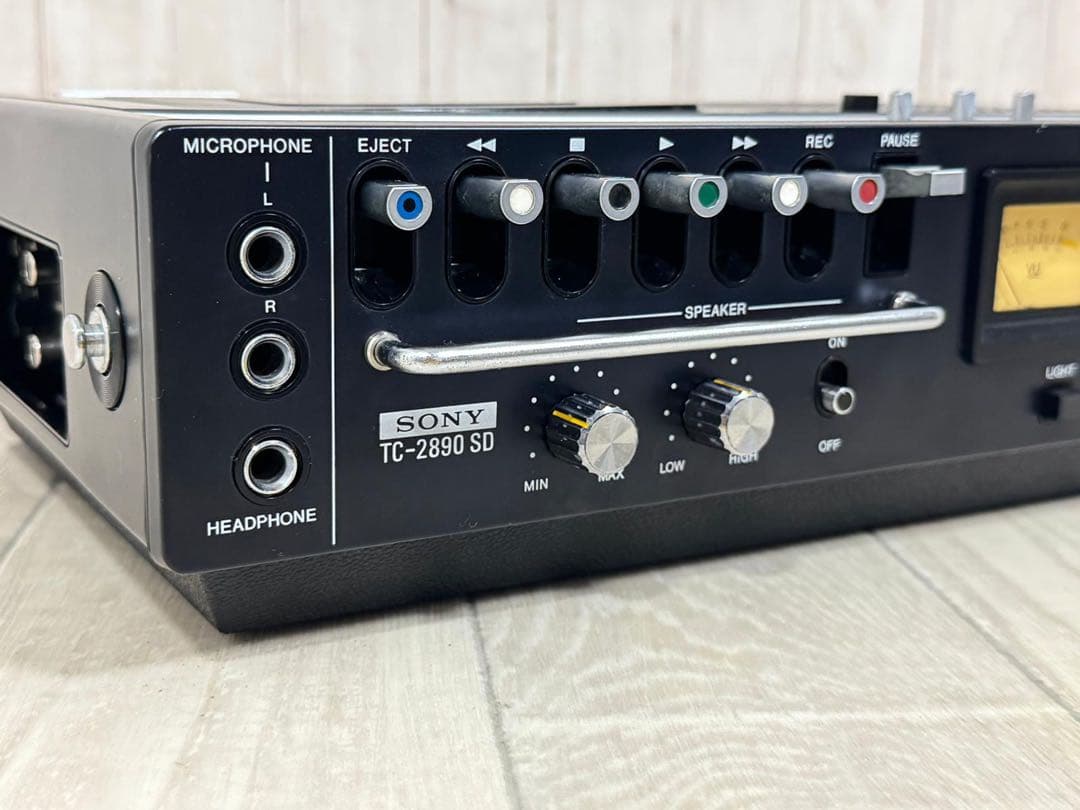 動作品SONYソニーデンスケ TC-2890SD昭和レトロ 希少カセットデッキ