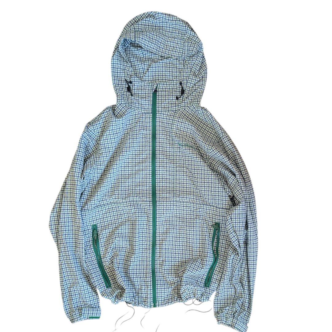 Columbia ナイロンパーカー マウンテンパーカー チェック ドローコード Columbia マウンテンパーカー チェック ドローコード 刺繍 XL 美品