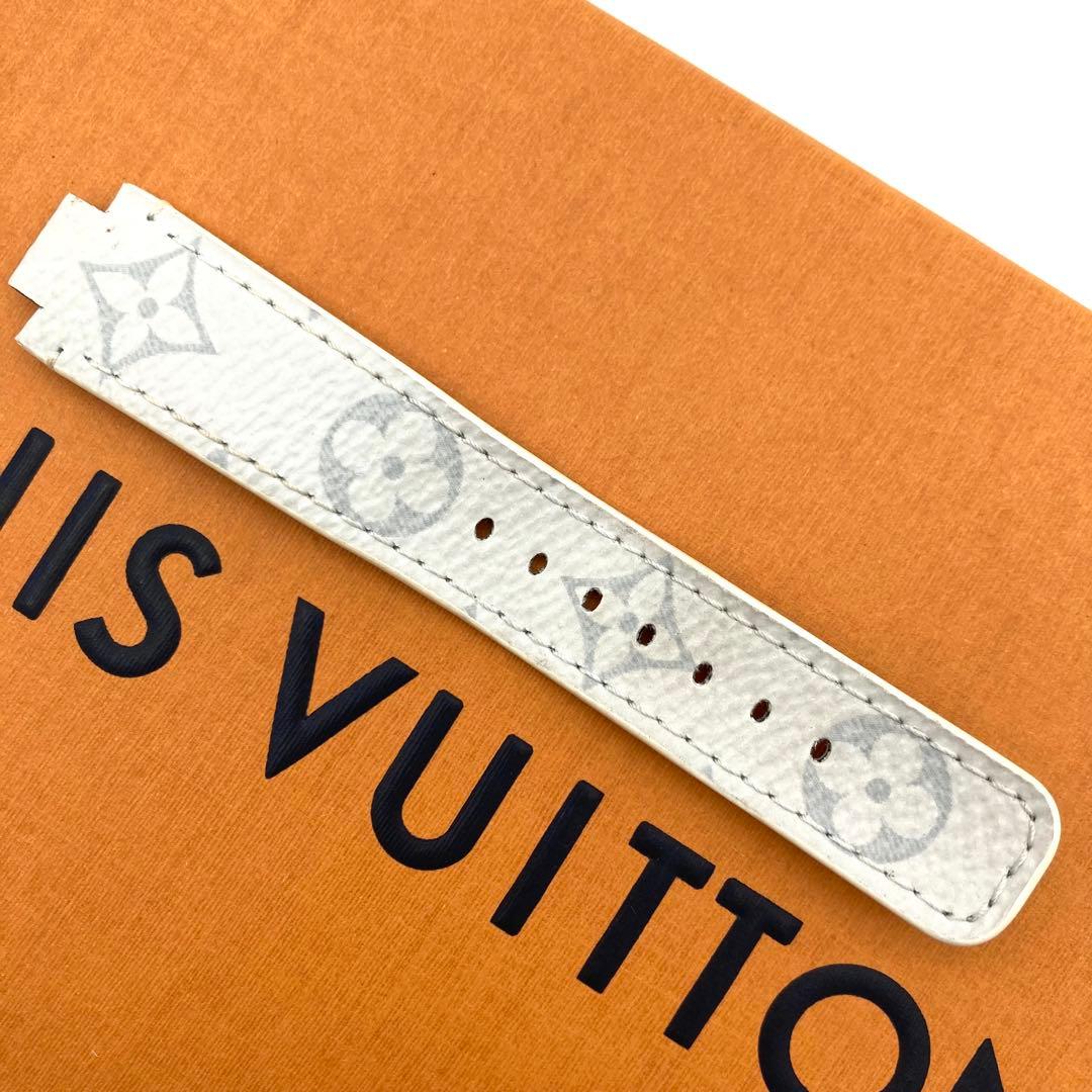 美品 ルイヴィトン タンブール ベルト モノグラム ワンタッチ ホワイト