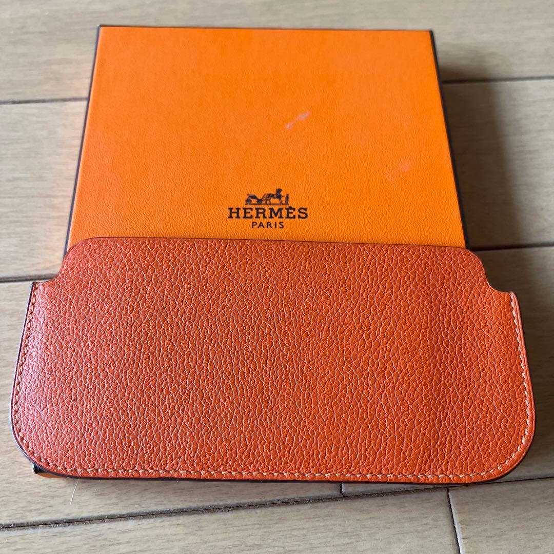 HERMES エルメス エテュイイーカバー レザースマホケースカードケース