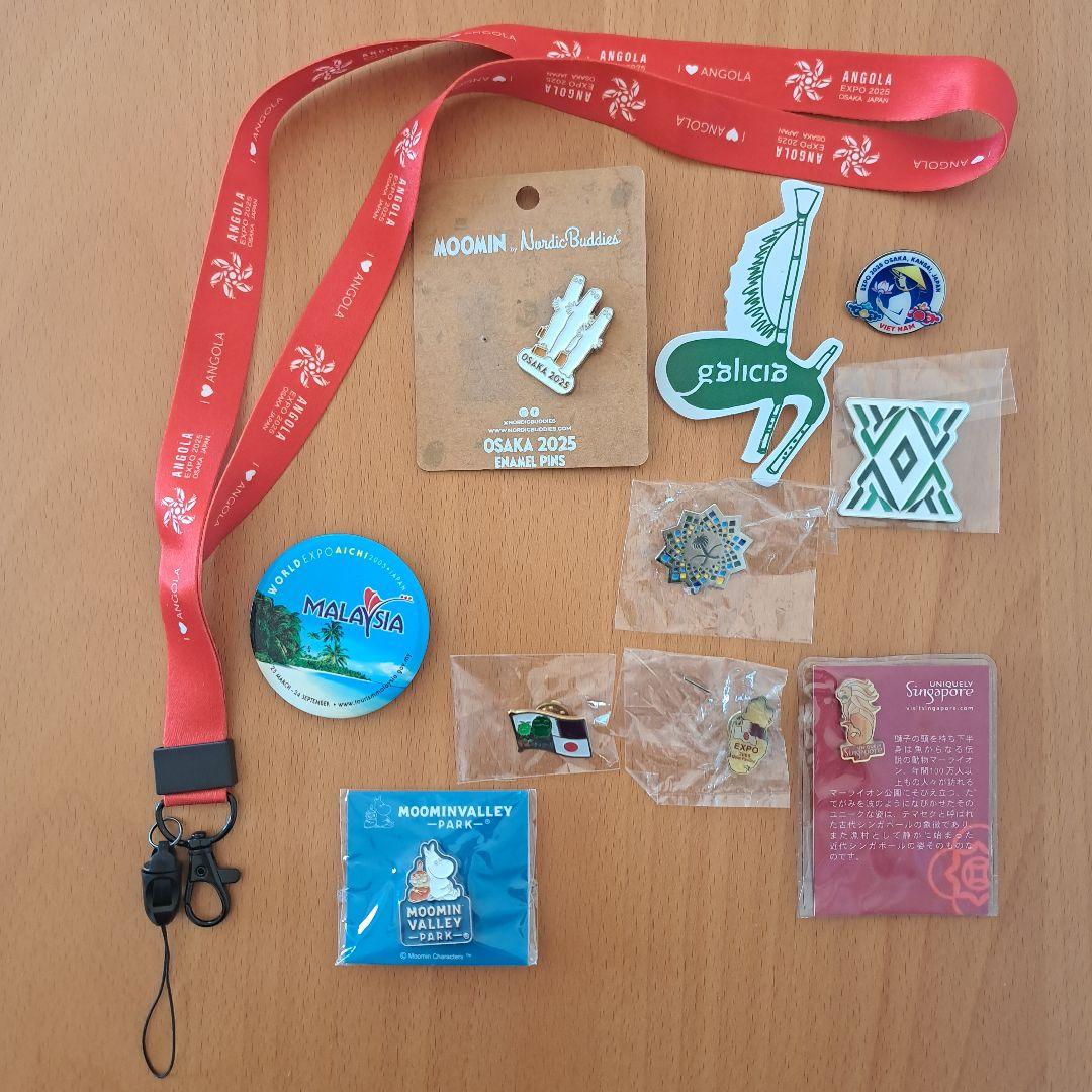 大阪関西万博】EXPO 2025 ストラップとピンバッジ - メルカリ
