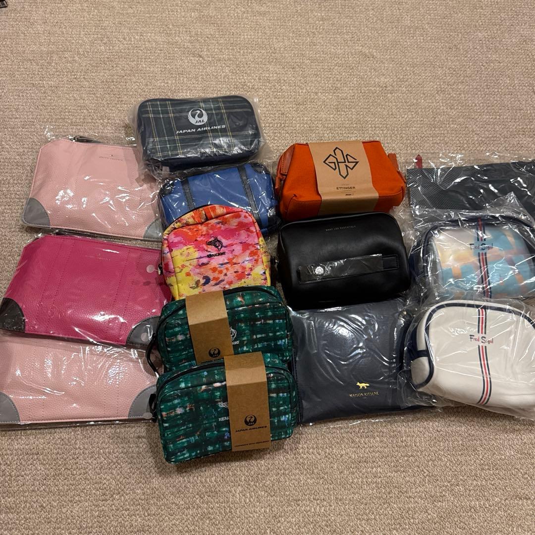 【未開封】 ビジネスアメニティーポーチグローブトロッターエッティンガー 14点 ANA国際線アメニティがグローブトロッターからエッティンガーへ！実際