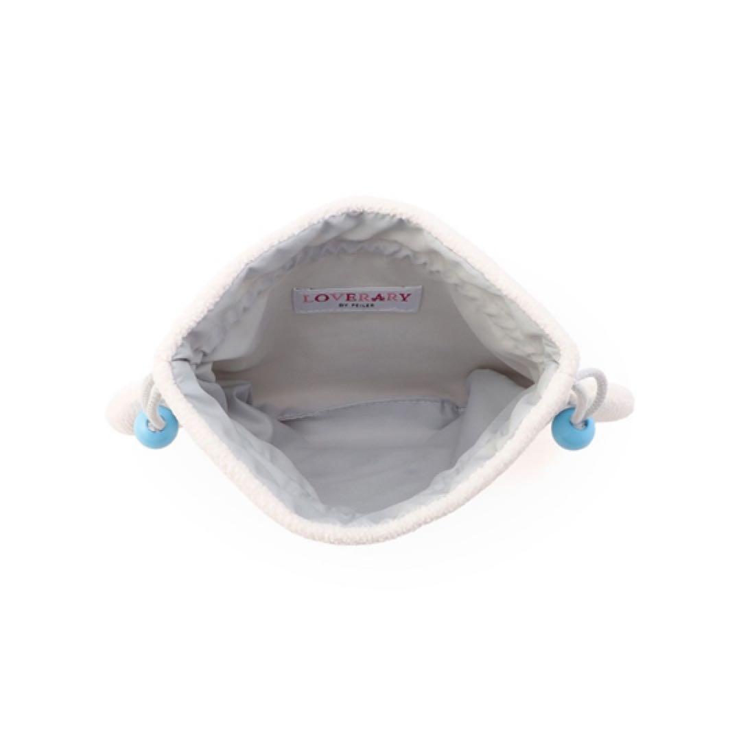 新品完売品 FEILER フェイラー モフモフワンチャン マルチーズ巾着