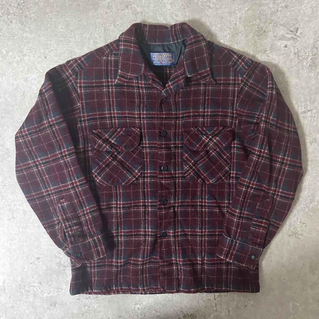 珍配色 70s PENDLETON BOARD SHIRT \"PURPLE\"