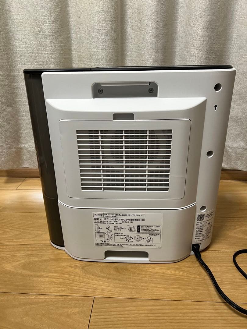 23年美品 SHARP セラミックファンヒーター 加湿機能付 HX-RK12-W
