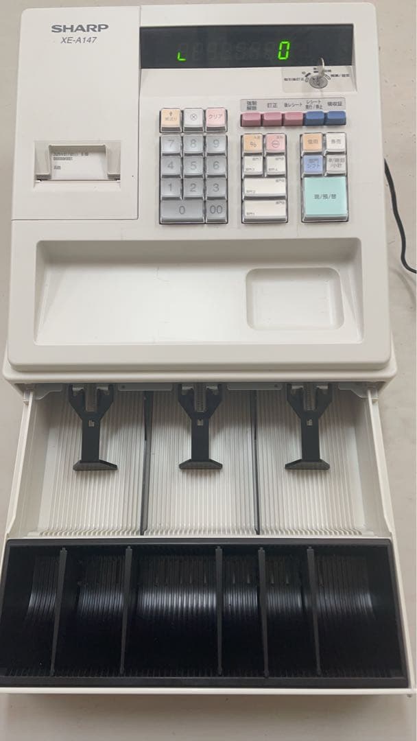 美品 レジスター XE-A147 w ホワイト 白 ロール