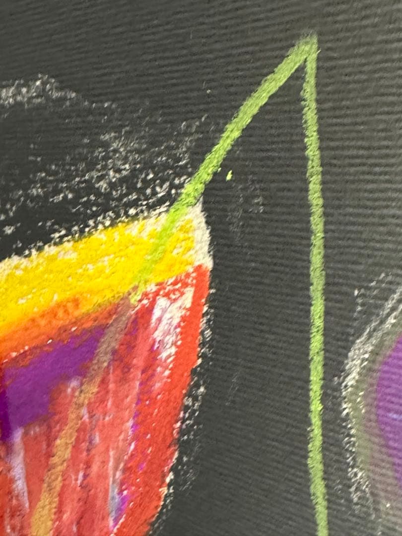 ミミミ　黒田征太郎 横60縦80木製フレーム付き