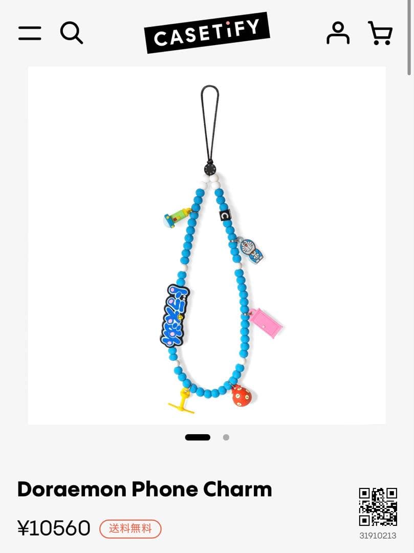 CASETiFY ドラえもん ストラップ 新品未使用