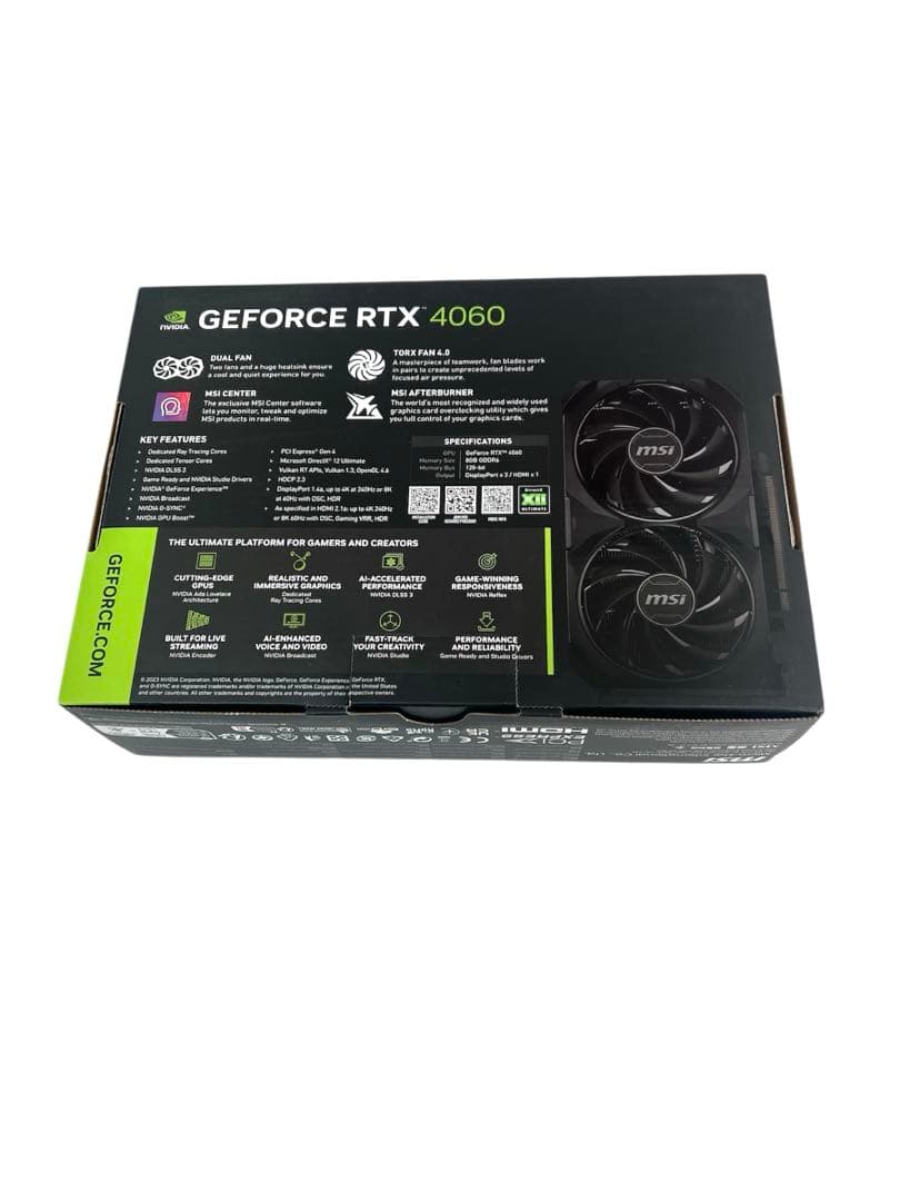 ジ*世様 MSI GEFORCE RTX 4060 VENTUS 2X BLAC