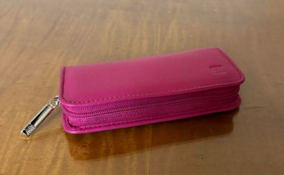 ツヴィリング ビューティーケア 5点セット ファスナー付き革ピンクケース