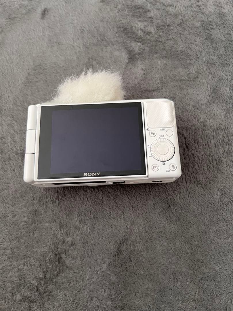 SONY zv1白　グリップ黒付き