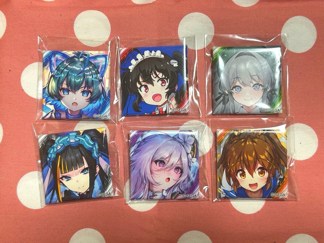 【新品未使用】英傑大戦 缶バッジ チュウニズムコラボ 全6種セット 新品未開封】英傑大戦 缶バッジ チュウニズム コラボ 全6種セット