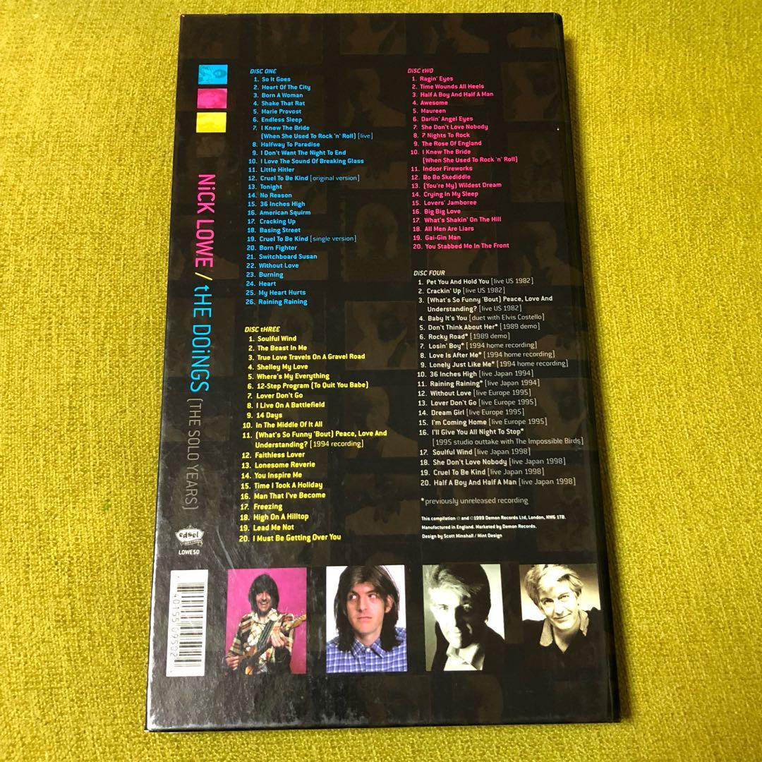 廃盤】Nick Lowe/ The doings 4CD BOX SET