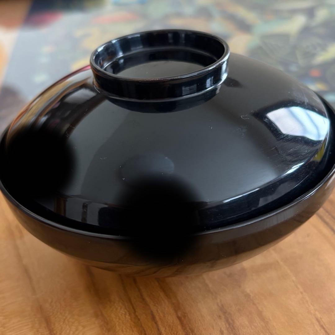 漆器 椀 金箔装飾 5点セット獅子と牡丹 5点セット獅子と牡丹 漆器 金箔