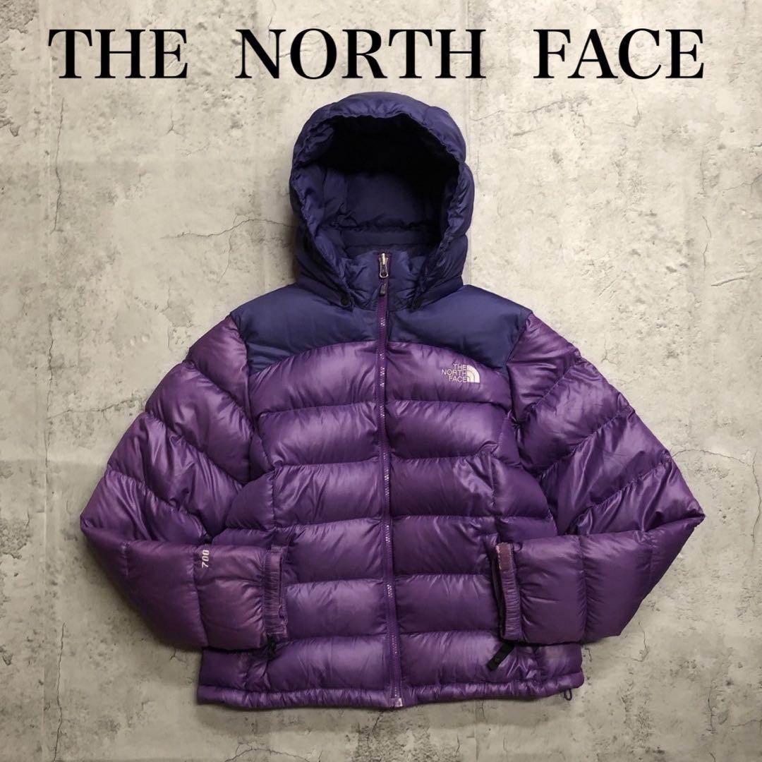 THE NORTH FACE ダウン パープル レディースXL 700フィル - メルカリ