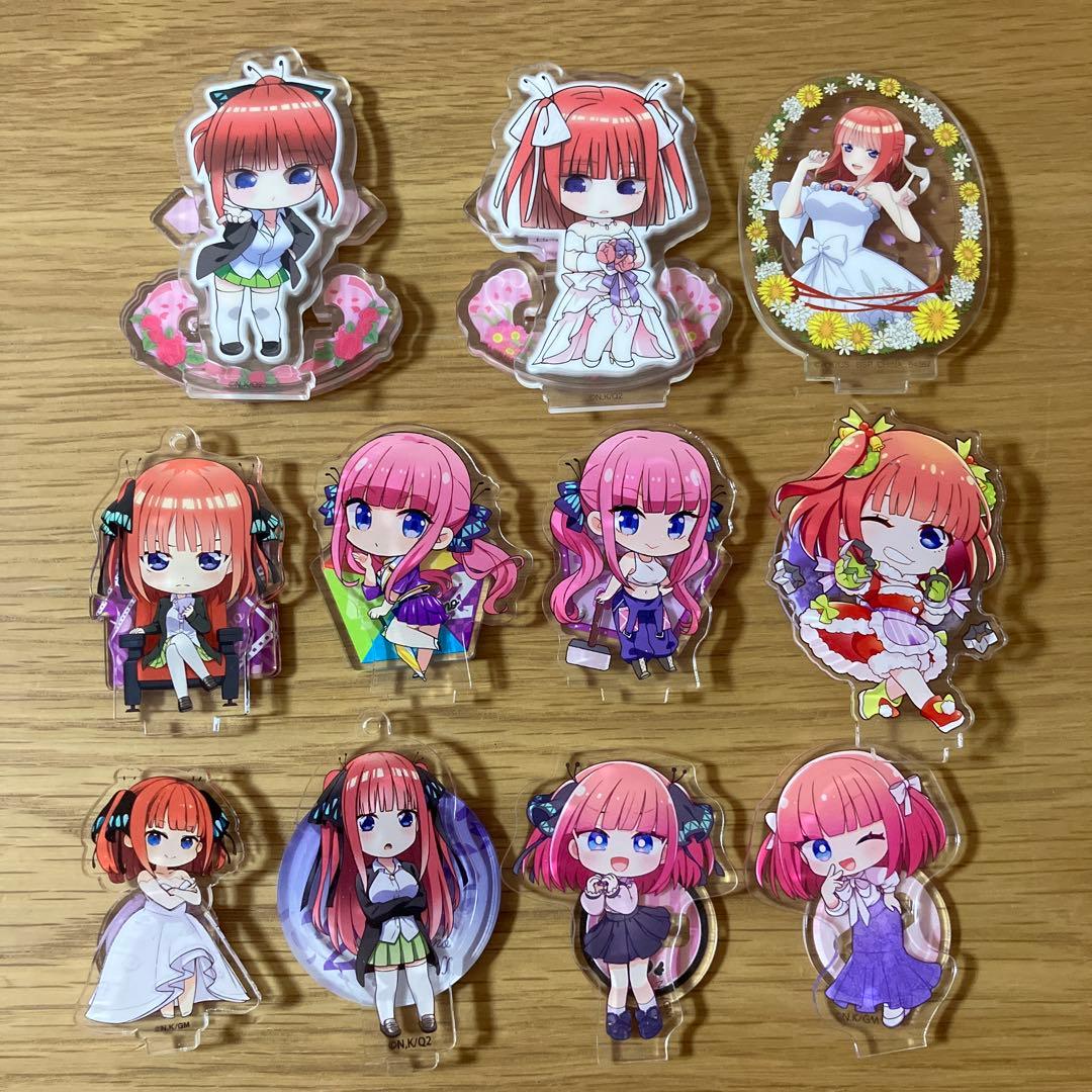 五等分の花嫁 中野二乃 ミニアクリルスタンド 11点 まとめ売り - メルカリ