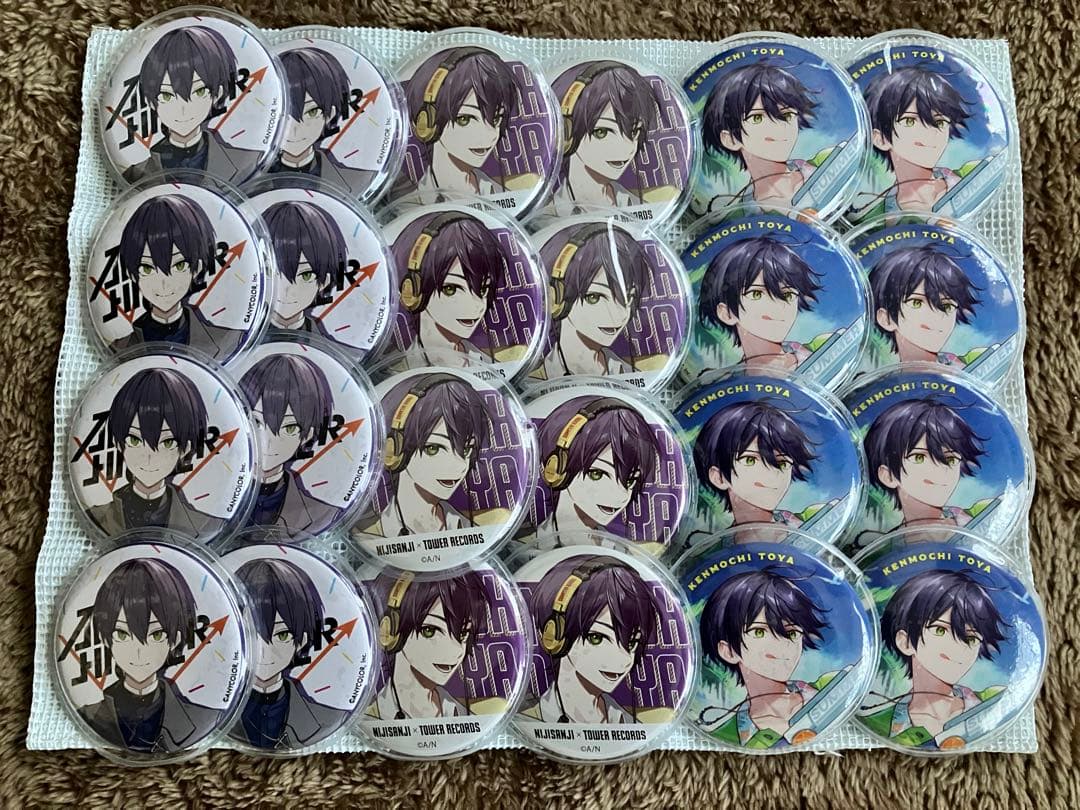 剣持刀也 缶バッジ 痛バッグ WEGO トートバッグ 白 にじさんじ A4