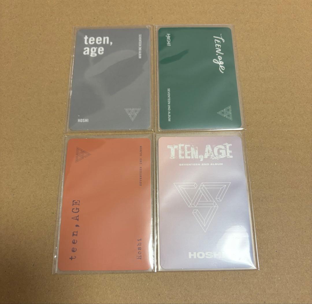 SEVENTEEN TEEN AGE ホシ トレカ 4枚セット - メルカリ