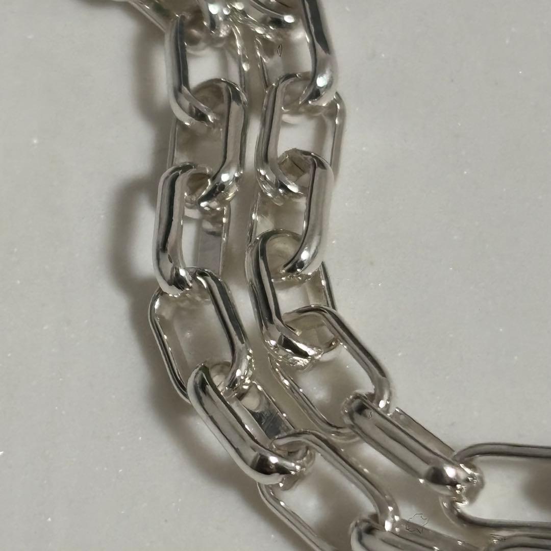 GUCCI 新品同様品 G刻印ベネチアンチェーンブレスレット 925 刻印19