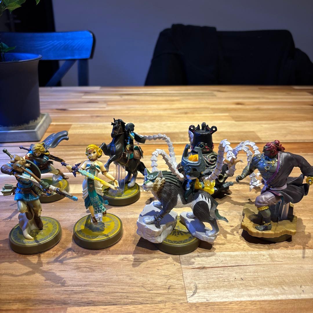 ゼルダの伝説 フィギュアセット　amiibo 7体 任天堂 amiibo ゼルダ ブレス オブ ザ ワイルド ゼルダの伝説シリーズ