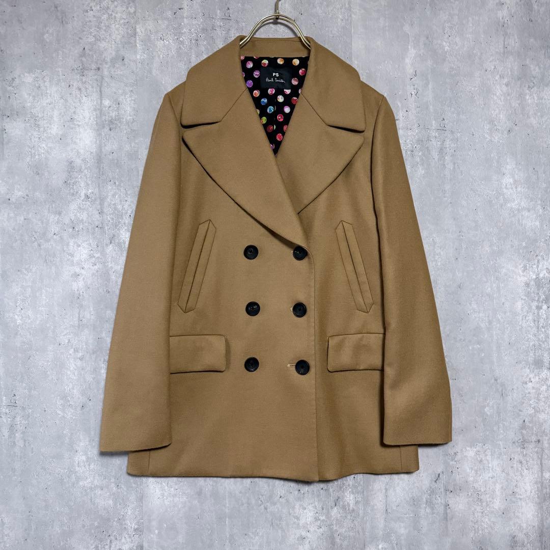 美品✨PS ポールスミス ダブルブレスト ウールPコート キャメル 42