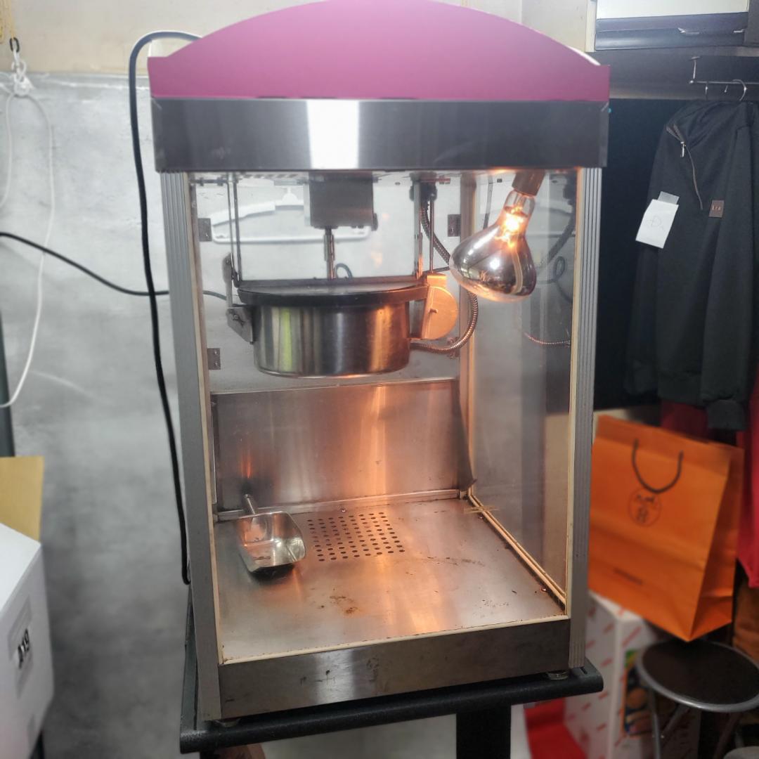 業務用 ポップコーンマシン ジェリーズポップコーン 動作確認済み イベント用ポップコーンマシーン 8oz（保温ショーケース付き）（釜