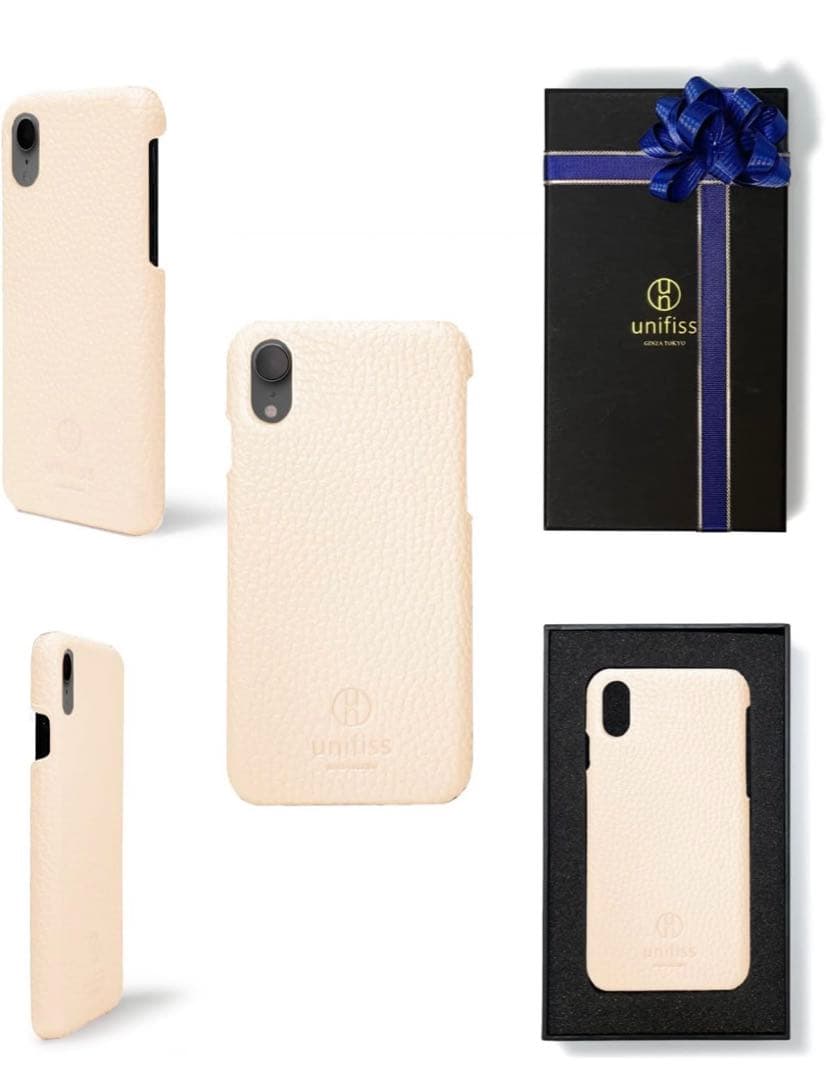 unifiss iPhone XR ケース 対応 薄型 軽量 ホワイト レザー - メルカリ