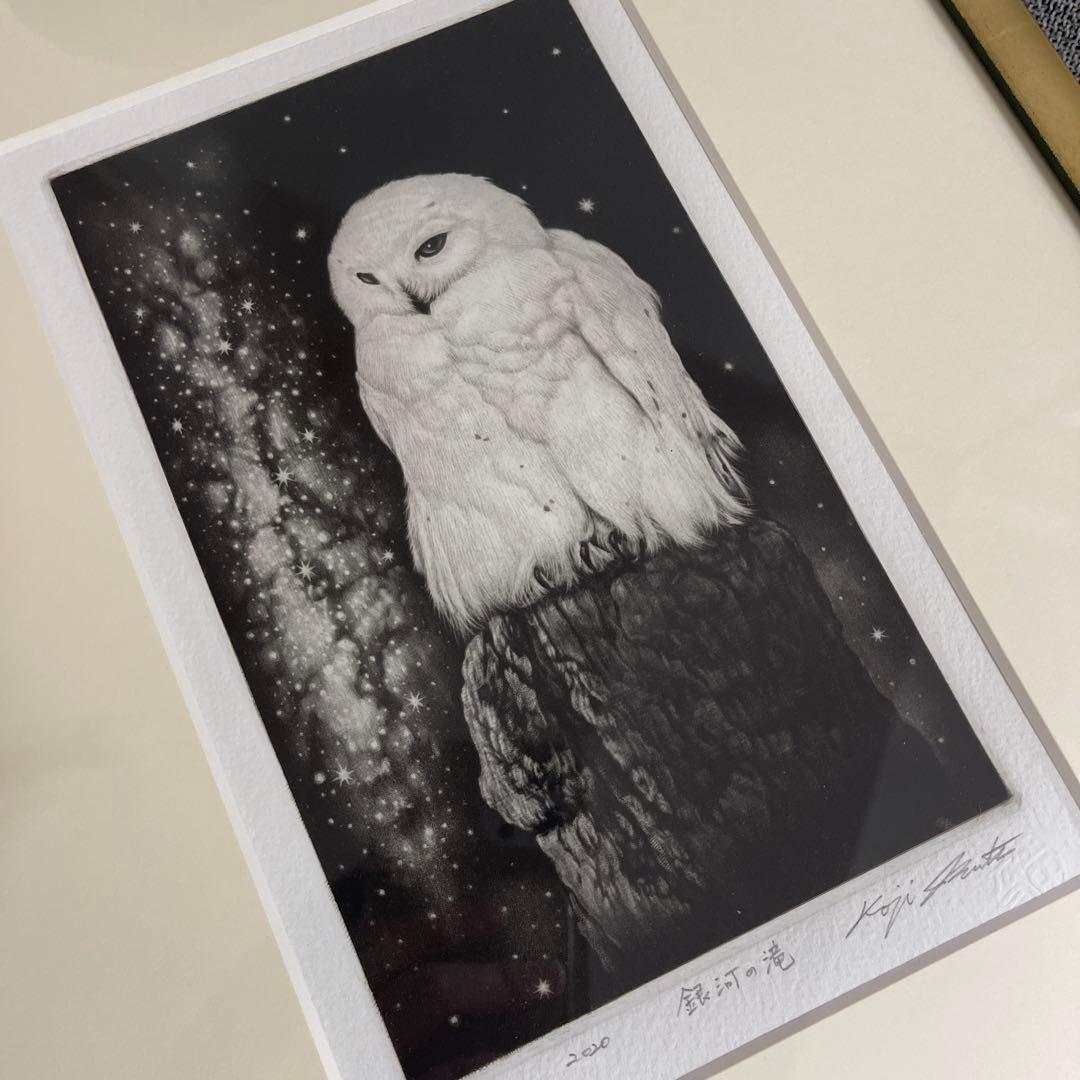 サイン入り 生田宏司 銀河の滝 銅版画 メゾチント - メルカリ
