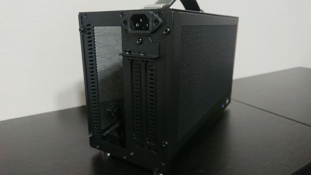 ミニITXPCケース＆SFX850W電源セット(ライザーケーブル＆ファン付き)