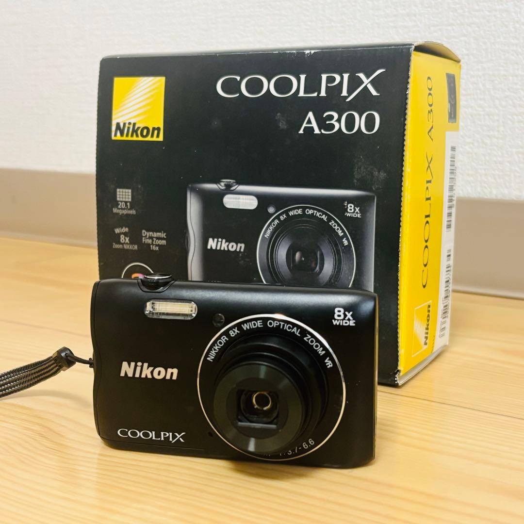 【美品】　Nikon Coolpix A300 ブラック デジカメ 訳あり Amazon.com : Nikon Coolpix A300 20 MP Point & Shoot Digital Camera