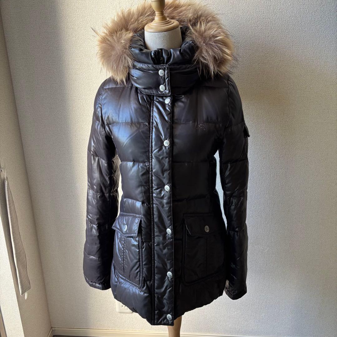 バーバリーロンドンブルーレーベル ダウンコート ジャケット トラッド