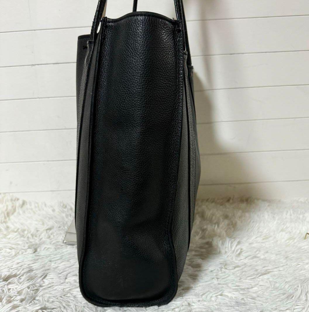 TORY LETHER トリーレザー トートバッグ ブラック シボ革 黒 - メルカリ