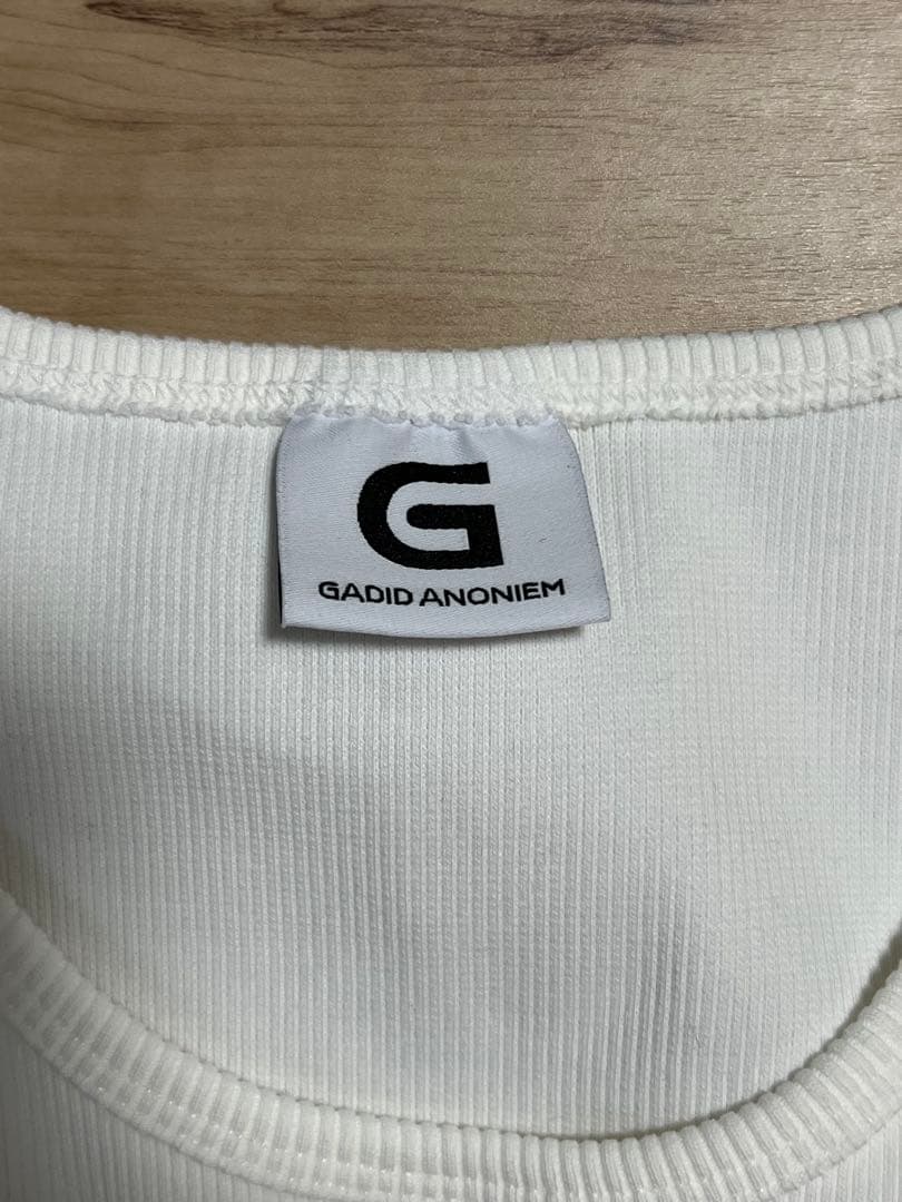 gadidanoniem 白タンク Freeサイズ トップス