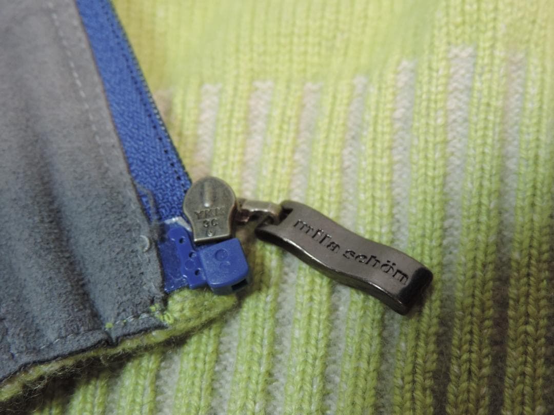 ミラショーン Mサイズ グリーン系 カシミヤ100%ブルゾン 413A