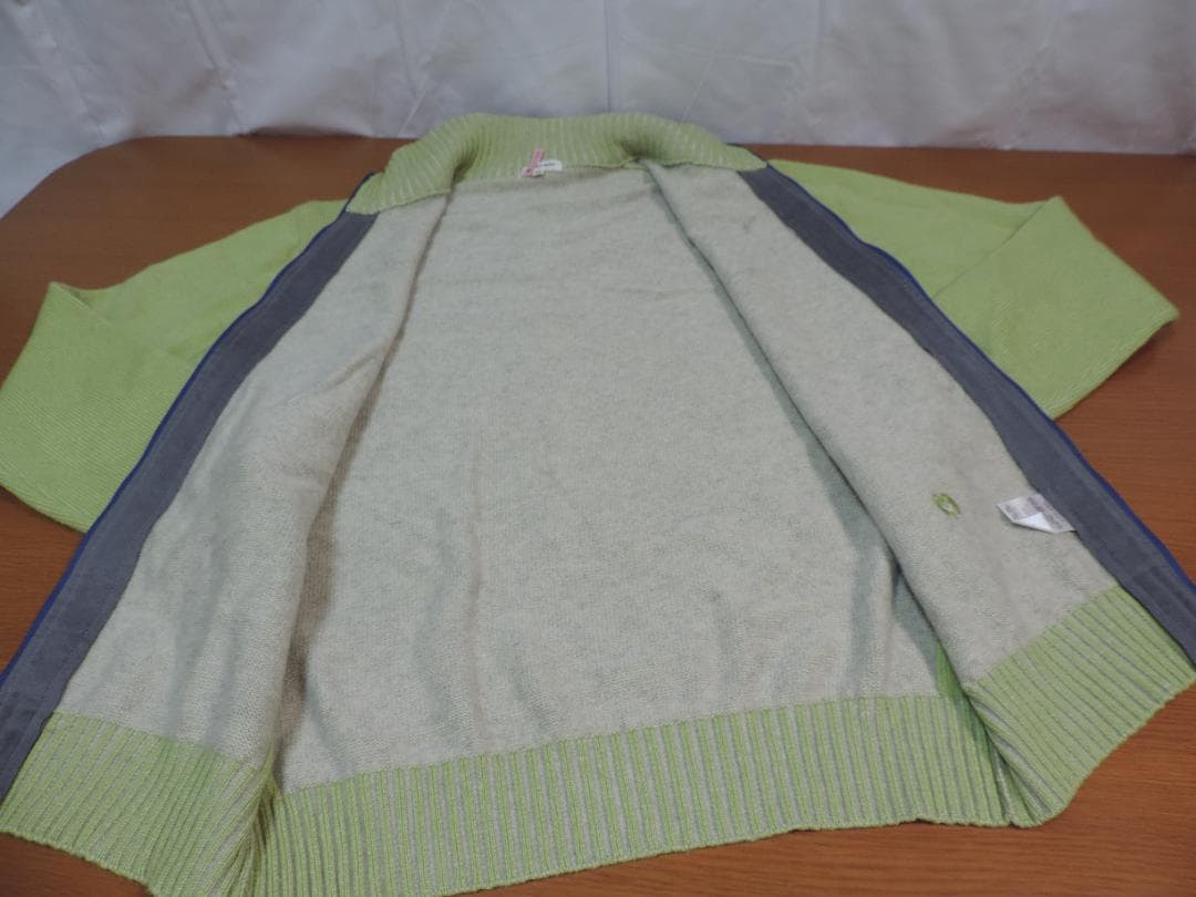 ミラショーン Mサイズ グリーン系 カシミヤ100%ブルゾン 413A