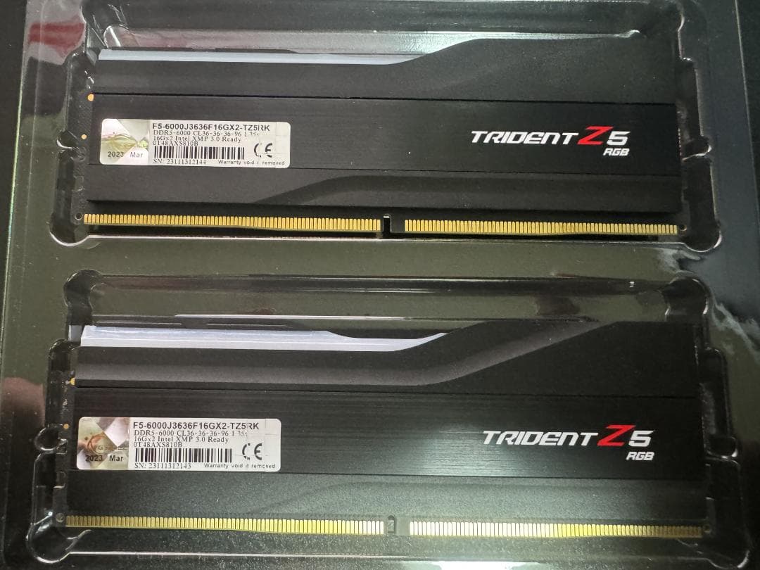 た*け様 G.SKILL Trident Z5 RGB DDR5-6000 16
