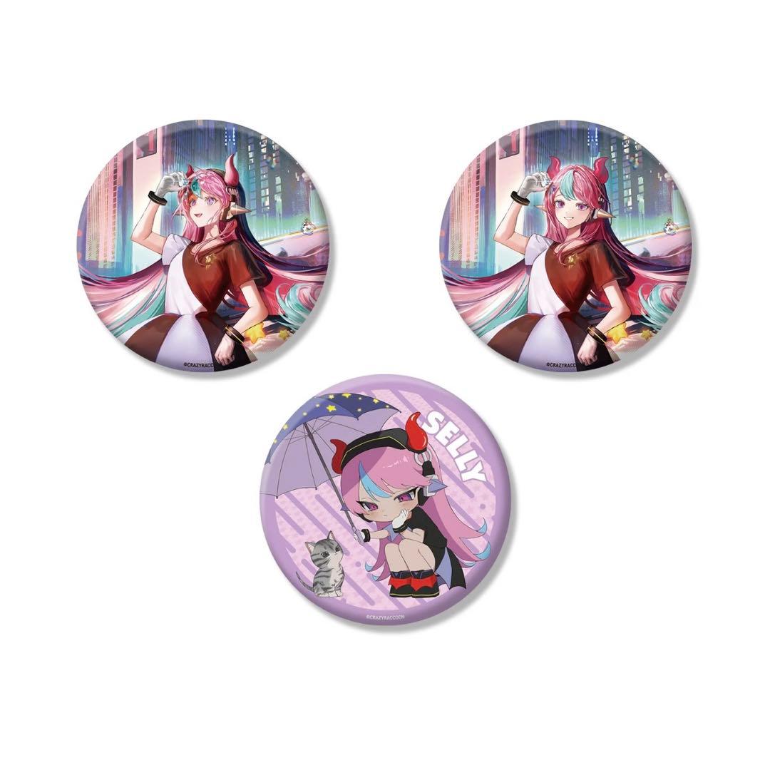 crazy raccoon cr selly セリー 誕生日 缶バッジ 10個 - メルカリ