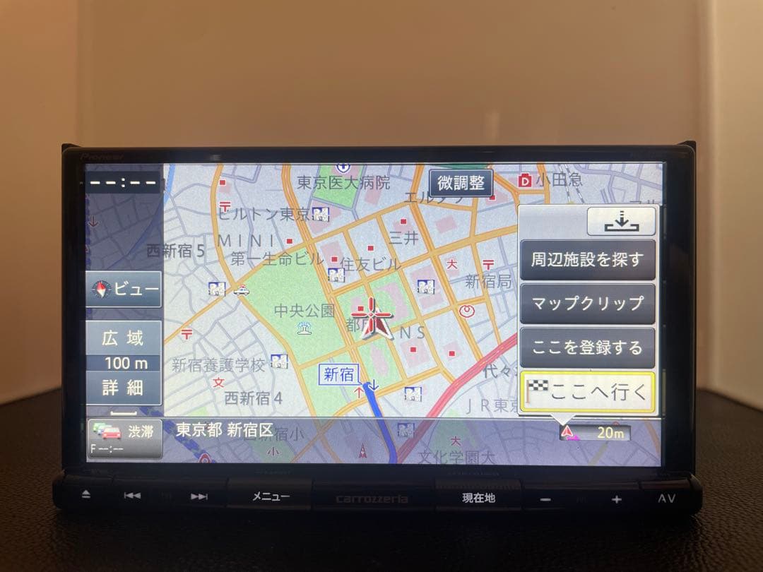 最新地図楽ナビAVIC-RZ303中古180mm7V型ワンセグTV 最新オービス