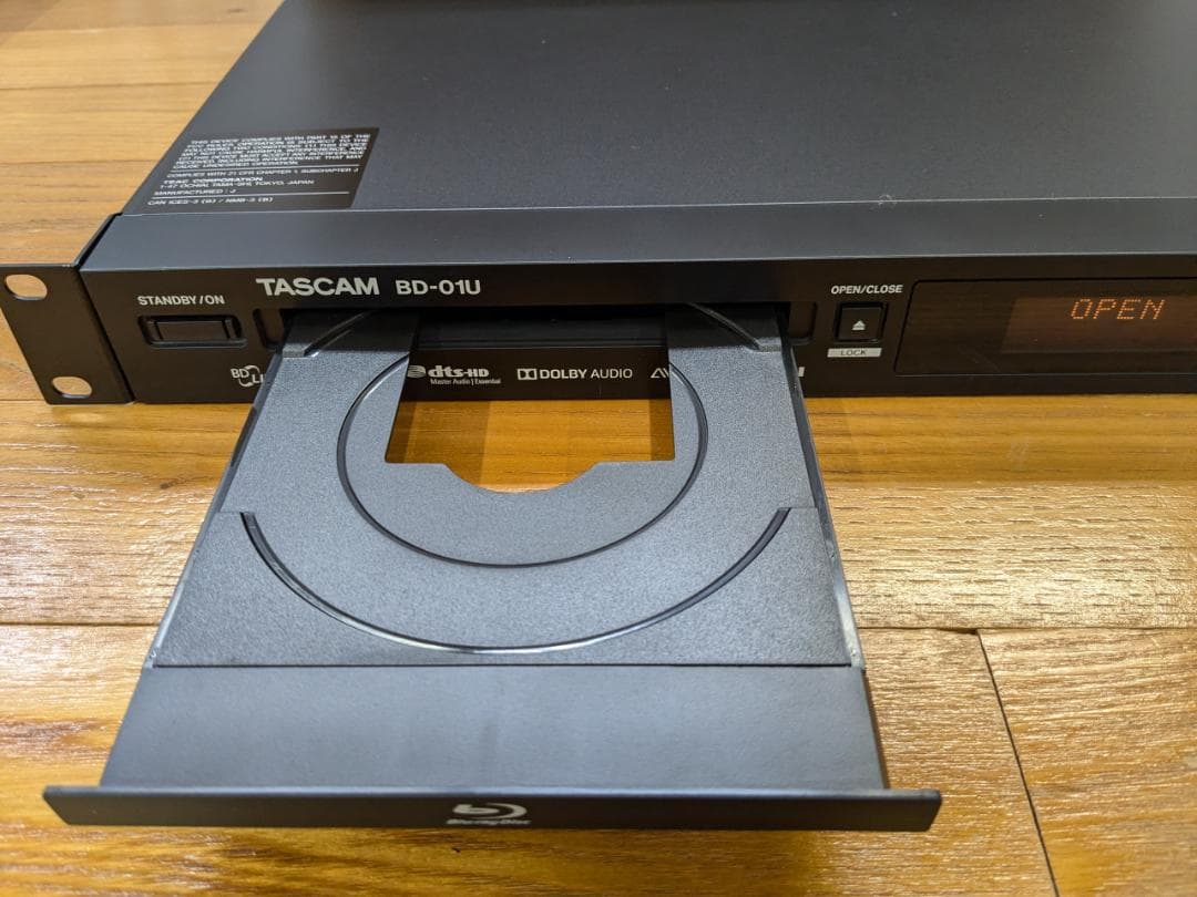 新品未使用　TASCAM Blu-ray player BD-01U　送料込