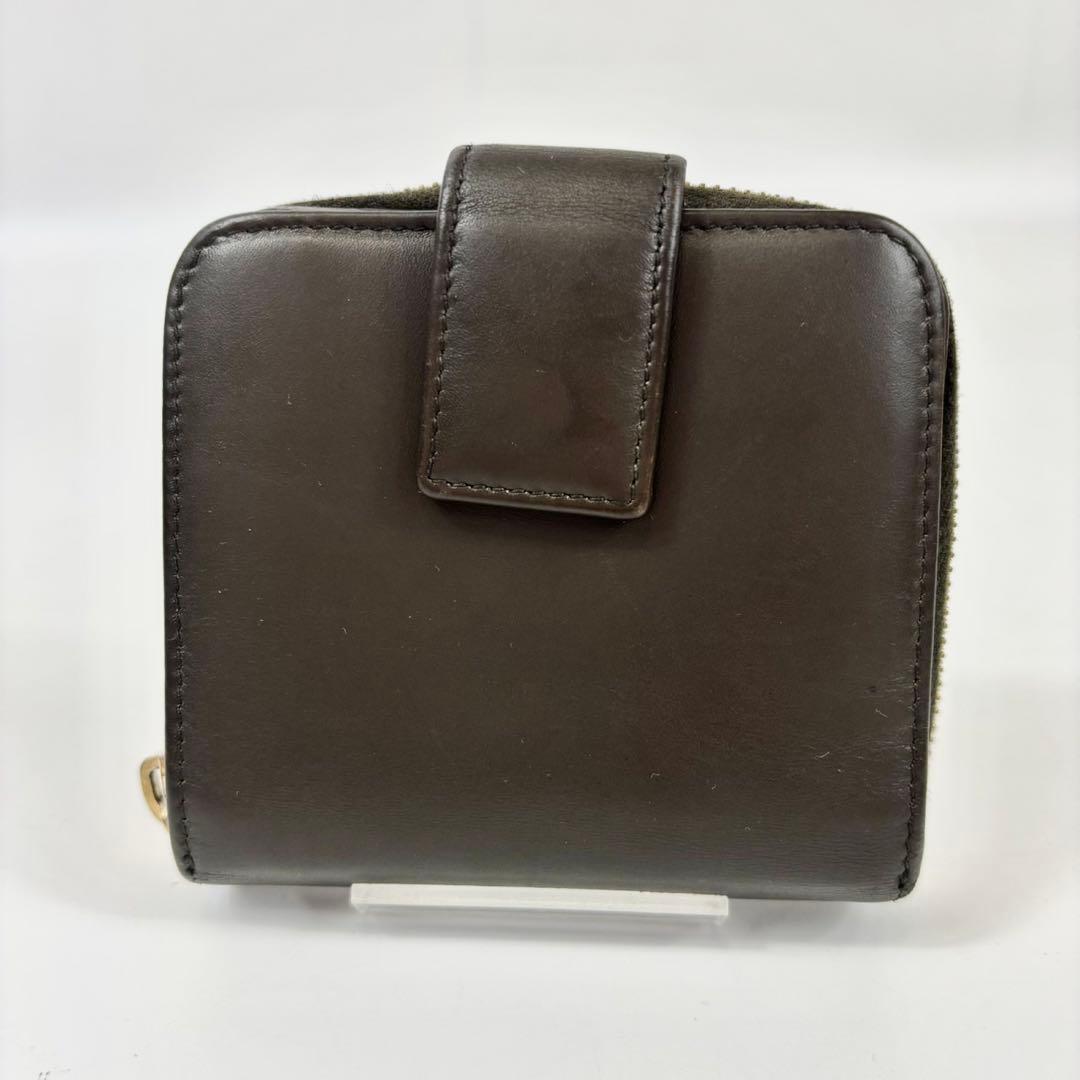 激レア】イヴサンローラン YSL 折財布 カサンドラ エンボス グリーン