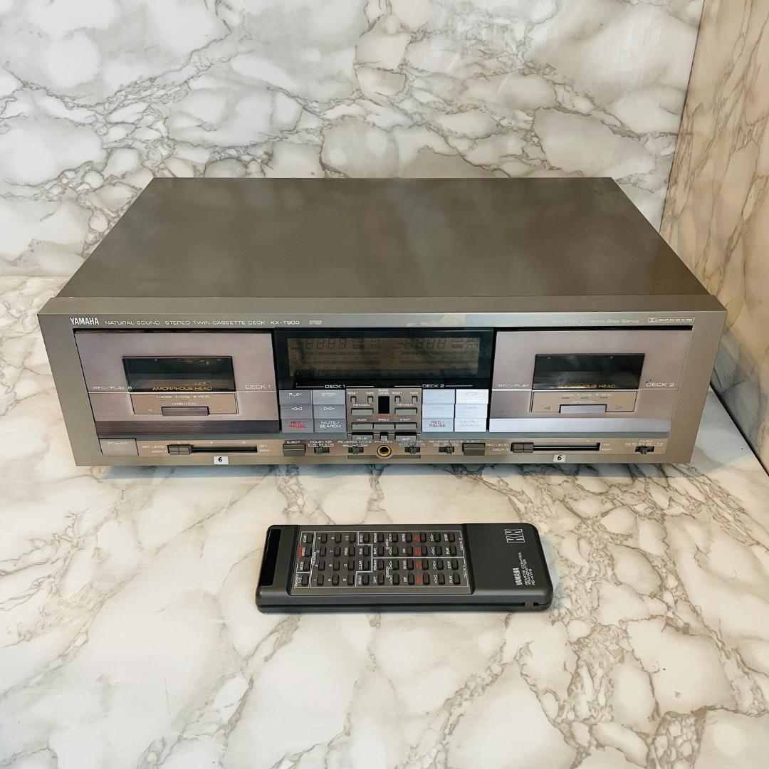 YAMAHA ツインリバースカセットデッキ KX-T900 チタンカラー