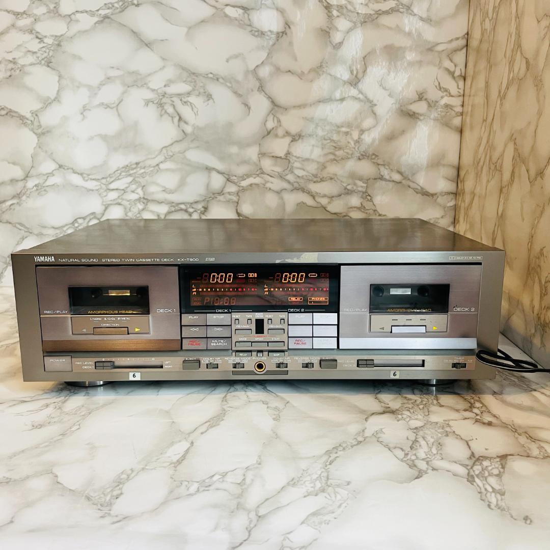 YAMAHA ツインリバースカセットデッキ KX-T900 チタンカラー