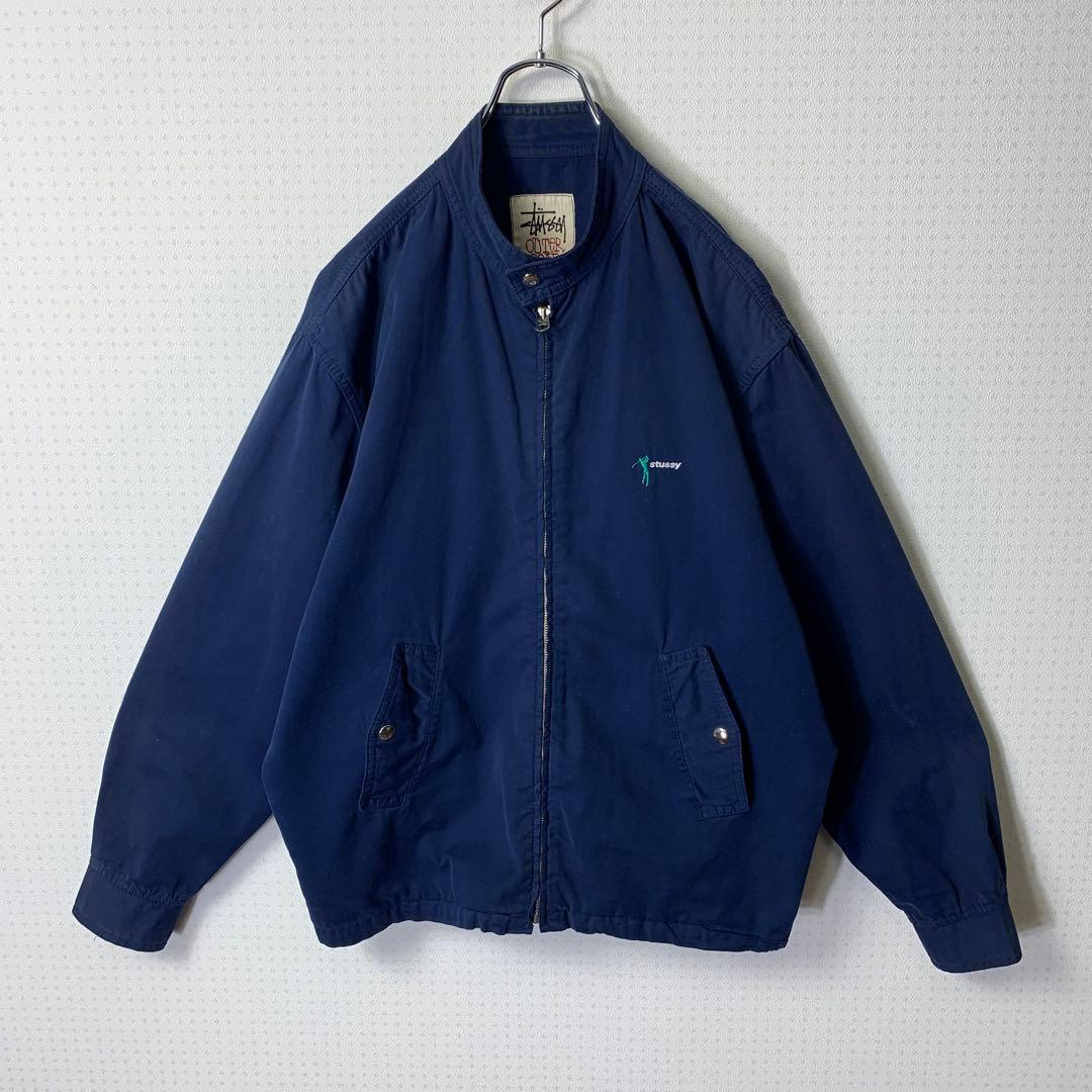 90s STUSSY スウィングトップ S ネイビー 刺繍 USA製 ゴルフ. - メルカリ