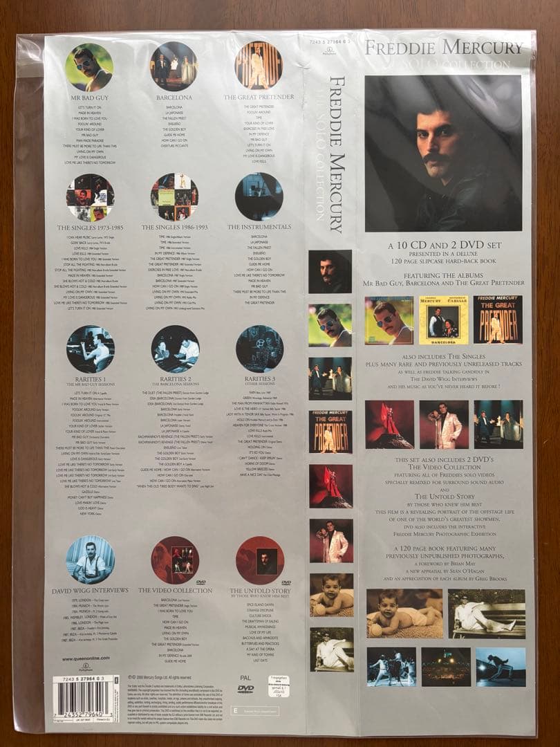 Freddie Mercury 10CD+2DVDセット The Solo Collection Boxset Limited Edition 10Cd+2Dvd – Massive
