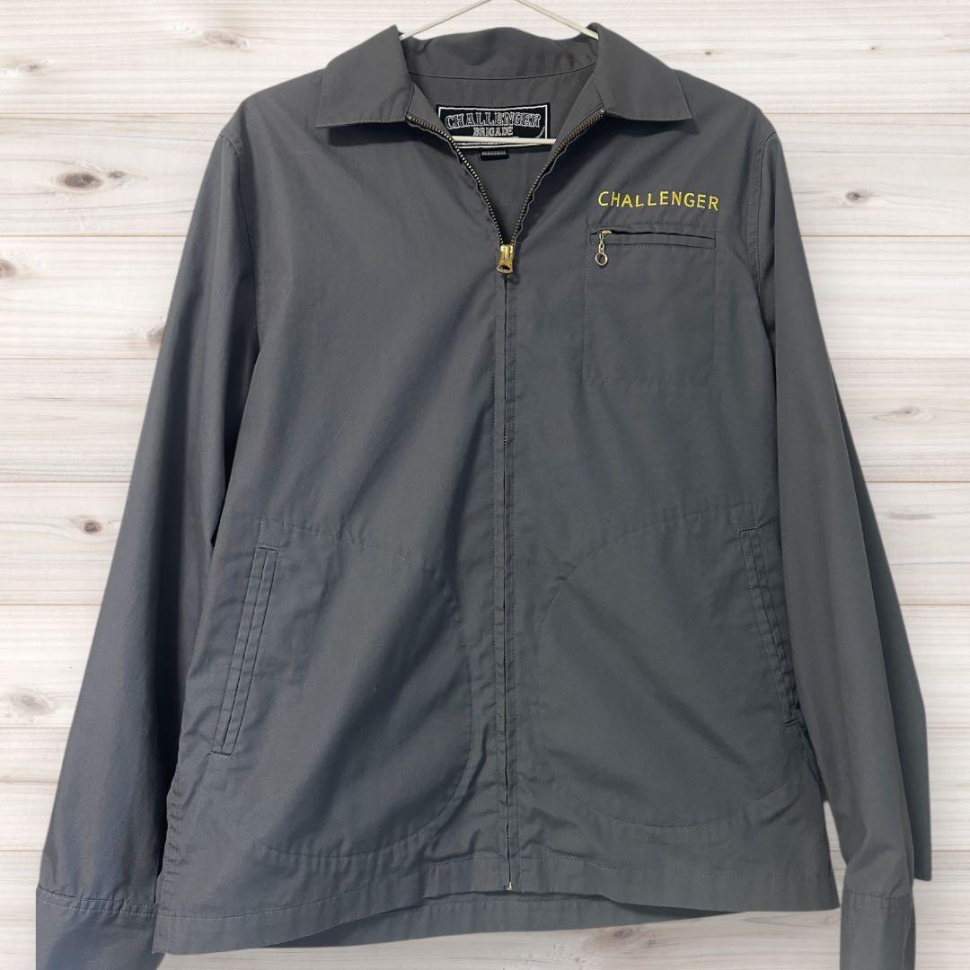 Challenger 刺繍 ジップアップジャケット 1985年 M コットン - メルカリ