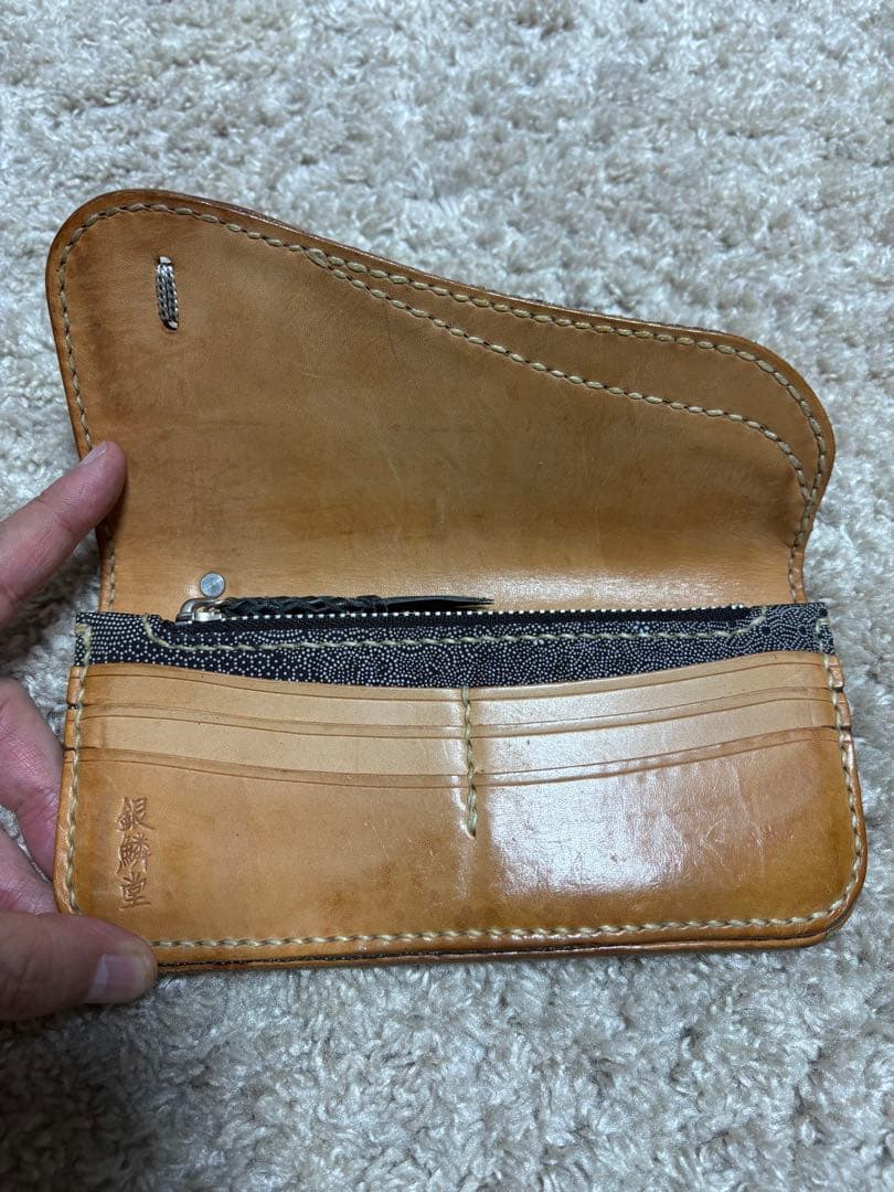 アウトレット ショップ 通販ファッション - 銀鱗堂 印伝紐巻き長型財布