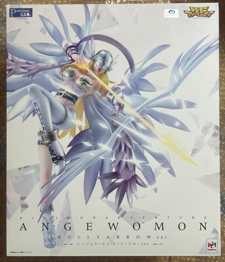 w*s様 G.E.M. デジモンア エンジェウーモン ホーリーアローver. 光 デジモン」ホーリーアロー放つエンジェウーモンを立体化、光る台座付き
