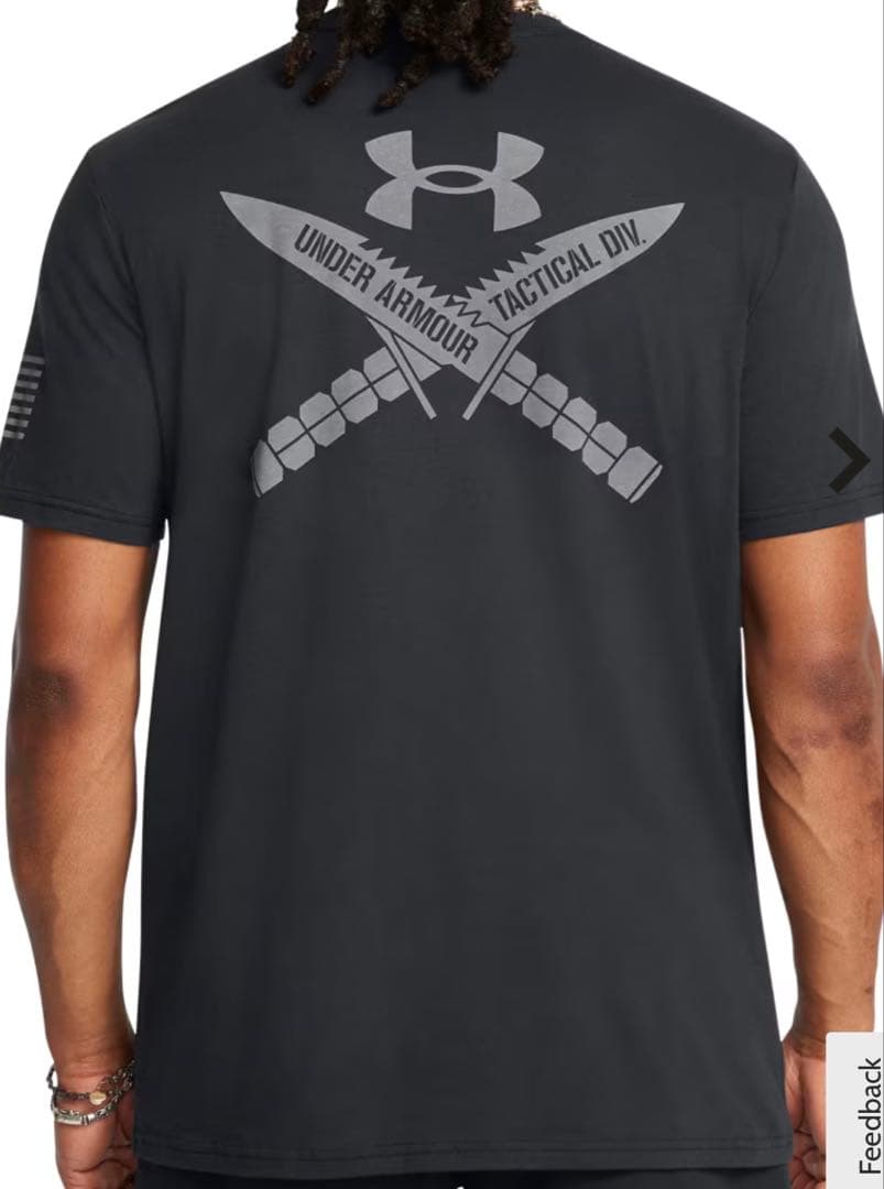 【日本未発売】新品　軍用　アンダーアーマータクティカル　Tシャツ Lサイズ 黒 ○○ 軍用 アンダーアーマー タクティカル 1005684 ブラック Lサイズ